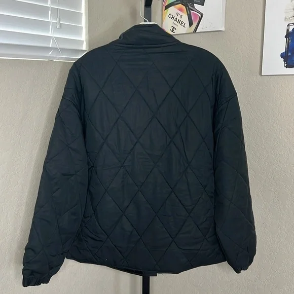 550 - Social Standard By Sanctuary NWT Black Puffer Jacket Size Large - Picture 5 of 6